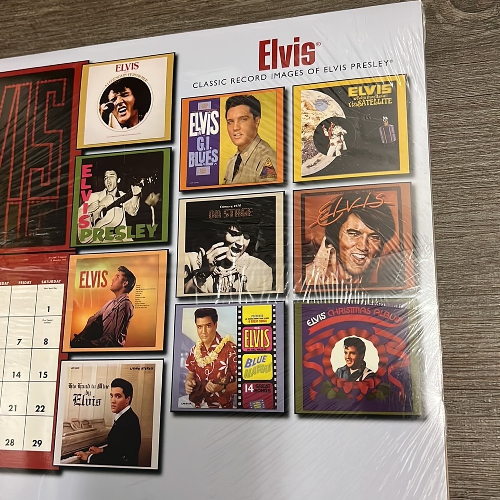 NWT Elvis Presley Calendar Factory Sealed - Picture 3 of 3